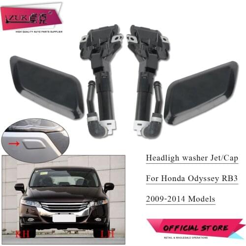 ZUK For Honda For Odyssey RB3 2009-2014 Front Headlight Washer Nozzle / Cover Headlamp Spray Jet Cap Housing