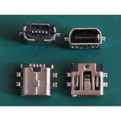 100 pcs/lot) 5pin Mini USB Connectors Plug fit for Digital Cameras, mp3, mp4, Phone, Tablet
