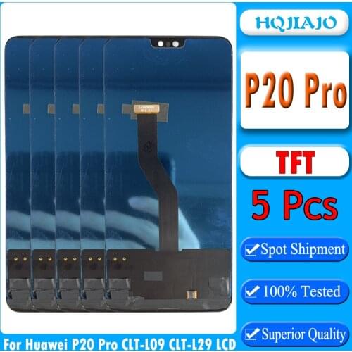3/5/10pcs 6.1'' TFT LCD For Huawei P20 Pro LCD CLT-L04 CLT-L09 CLT-L29 Display Touch Screen Digitizer Assembly Replacement
