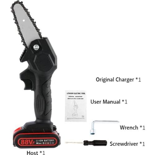 6 Inch Electric Saw Mini Wood Cutting Chainsaw Rechargeable Power Tools