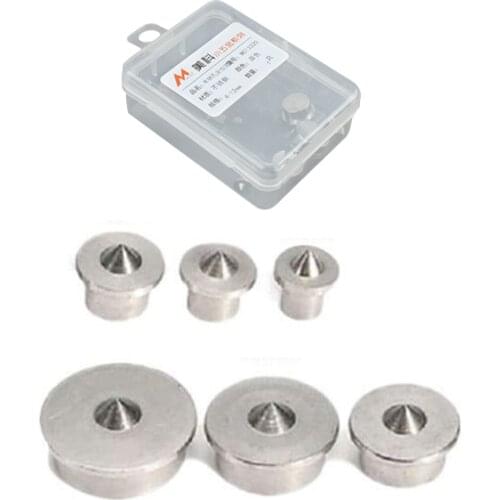 6pcs Of 4-12mm Stainless Steel Woodworking Round Dowel Dowel Locator Wooden Dowel Center Flushing Box Top