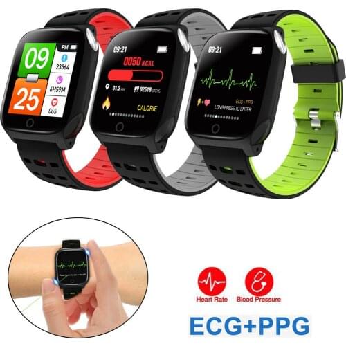 Bluetooth Smart Watch ECG+PPG Bracelet Heart Rate Blood Pressure Monitor Calls Messages Reminder for Android iOS Cell Phones