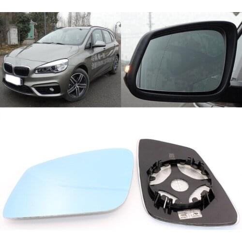 Large Vision Car Blue Rearview Mirror Glare Proof LED Lamp Heated Turn Single for BMW 2 Series 220 228 M235i 2004-2020