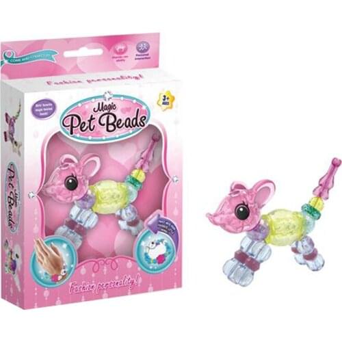 Magic Animal Unicorn Shape-Shifting DIY Bracelets Toys Magic Pets Beads Hangings Girls DIY Transformation Bracelet Necklace Toy