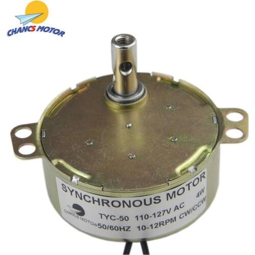 CHANCS TYC-50 10/12RPM CW/CCW Permanent Magnet Synchronous Motor 110V AC Electric Motor