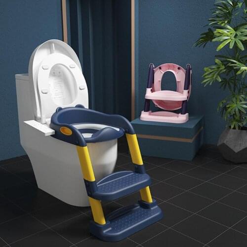 Baby Pot Potty Training Seat Child Toilet WC Urinal For Boys Kids Adjustable Step Ladder Folding Safety Chair Dropshipping