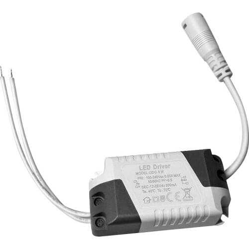 1Pc New Dimmable LED Light Lamp Driver Transformer Power Supply 6/9/12/15/18/21W