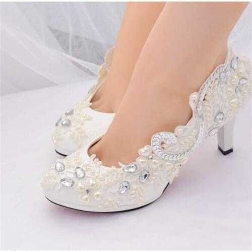 Elegant shiny shiny rhinestone shoes crystal bridal shoes for party evening shoes high heels women shoes Size 34-42