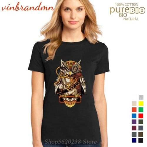 New spring summer Steampunk Owl T shirts Women Short Sleeve Camiseta Mujer Magic Owl Tshirt Lady Hipster Casual Tee Shirt Femme