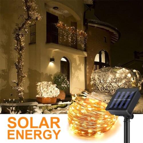 Curtain Lamp Holiday Decoration USB New YearFairy String Lights Remote Control Garland For Home Bedroom Window Solar Christmas