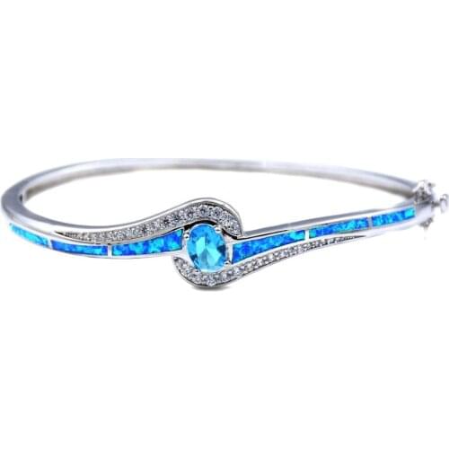 JZB0207 2021 New Style Blue Opal Bracelet Womens Gift