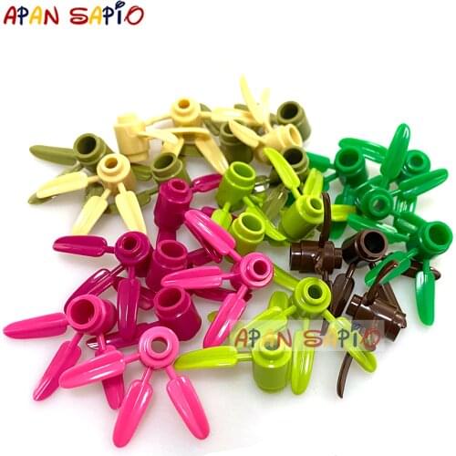 20pcs DIY Building Blocks Bamboo Plants Tree Educational Size Compatible With lego Plastic Toys for Children Figures Bricks