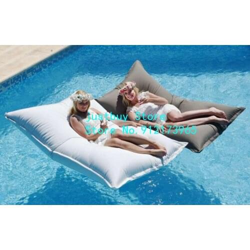 Pool side floating beanbag chair New lazy sofa high quality lazy cool bean bag chair large foam recliner outdoor