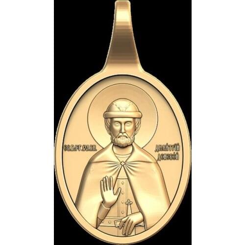 3d STL Model for CNC Router 3D Printer Aspire Cut3d Artcam Religion Icon Pendant