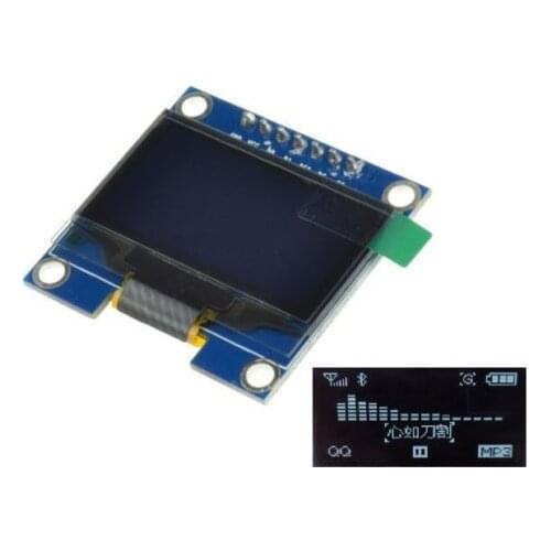 1PCS 1.3" White SPI Serial 128x64 OLED LCD Display Screen Module For Arduino