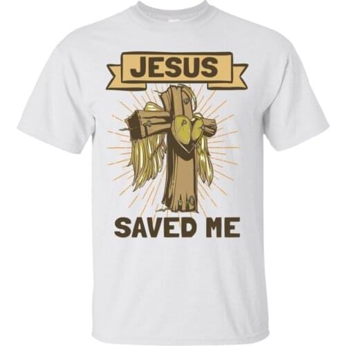 Jesus Saved Me T-Shirt Religious Quote Graphic Unisex Fashion Clothing Men New 3D Printed Cool Offensive Shirts