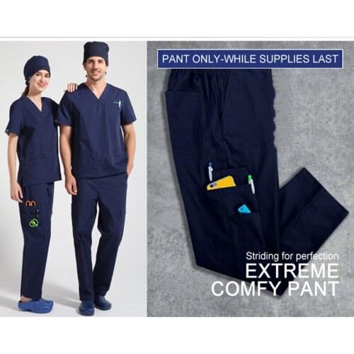 Scrub Sets Nurse Uniform Scrubs Nursing Workwear Women Men Unisex Check Pattern Inner Layer Dental Doctor Work Suits 18SS032