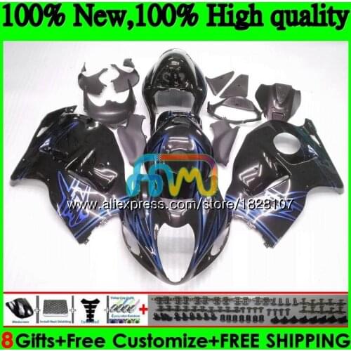 Hayabusa For SUZUKI GSX-R1300 GSXR 1300 1996 1997 1998 1999 2000 2001 48BS.205 GSXR1300 96 97 98 99 Blue black 00 01 Fairings