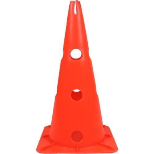 Wholesale many sizes soccer training 48cm marker cone high quality PE football agility training cone