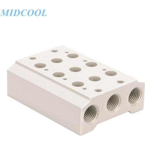 Solenoid Valve Base 4V300 Series 4V310 Plate 300M-2F/3F/4F/5F/6F/7F/8F/10F Manifold