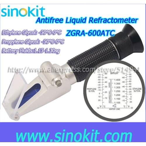 Lighted Optical Professional Antifreeze / Battery Refractometer