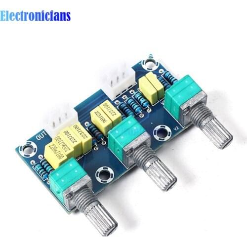Diymore XH-M802 Passive Tone Board Amplifier Preamp Power Module Low High Bass HIFI Fever Grade Passive Board Front Panel