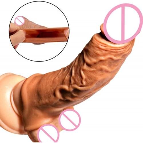 Penis Extender with Cock Rings Delaying Ejaculation Costume Sex Toys for Men Dildo Enlargement Sleeve Couple Reusable Condoms