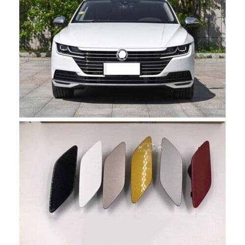 Auto Front Left Right Bumper Headlight Washer Cover Cap With Paint for VW Passat CC 2019 2020
