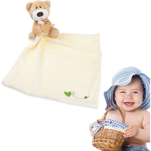 Babies Plush Soothing Toys Security Blanket Baby Toys Soothing Towel for Baby Care Animal Shape Newborns Blankie Soothing Towels
