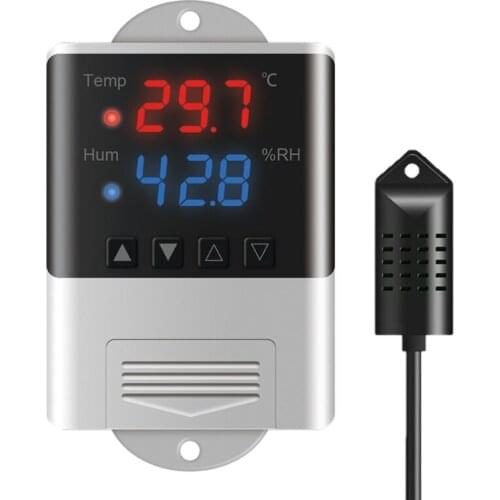 Thermostat Humidistat AC 110V 220V Temperature Humidity Controller for Incubator 448A