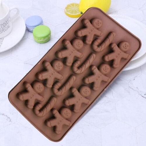 Christmas Shape Design Cookie Shaping Decorating Baking Gingerbread Dropship Mold Man Xmas Christmas Trays Mould Chocolate J1O3