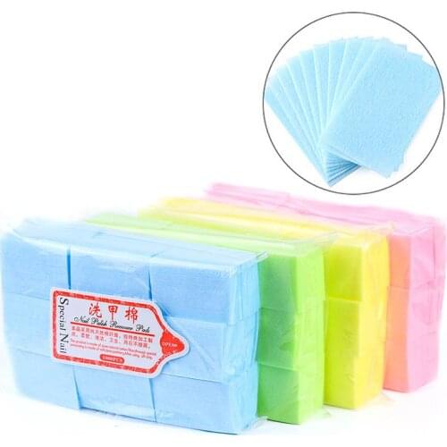 600Pcs/Bag Nail Polish Remover Wipes Cleaning Lint Free Paper Pad Soak off Remover Manicure tool