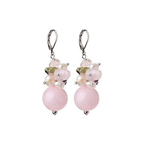 Chunky Big FreshWater Pearl Natural stone for women Earrings Handmade Statement bohemian Pearl Jewelry offer Drop shipping