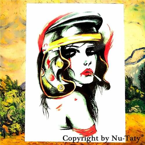 SHNAPIGN Tough Mother Russia Temporary Body Art Flash Tattoo Stickers 21*15cm Waterproof Car Styling Home Decor Wall Sticker