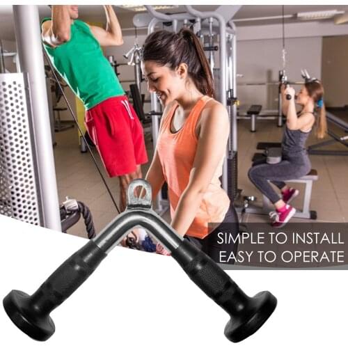 Fitness Bar Comfortable V Shaped Exercise Rod for Triceps Dumbbell Bars Weight Lifter Exercise Tool Connector Fitness Equipment