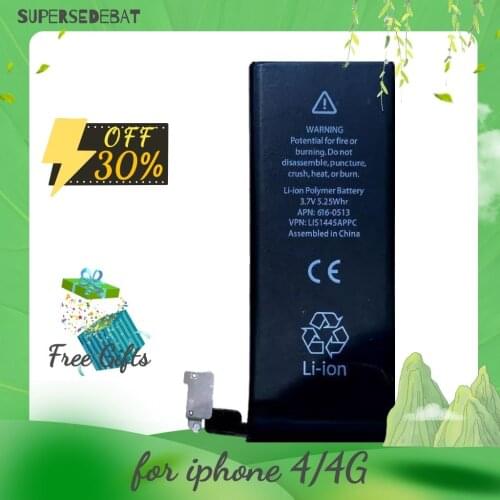 1420 mah Bateria for iphone 4 Battery Replacement Batterie for iphone 4 Batteria Black Batteries Rechargeable Batteries Pilas