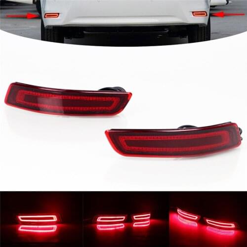 Car Rear Bumper Light Taillight LED Warning Turn Signal Fog For Toyota Corolla 2014-2018 With 3 Kinds Function Reflector Lamp