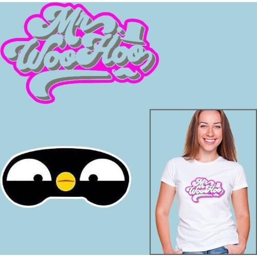 Letter Eyes Cute pattern Heat-sensitive patches Washable Ironing stickers Heat Vinyl Ironing Stickers Decor Letter Stickers