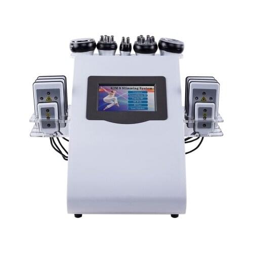 40KHZ 6 In 1 Ultrasonic Cavitation Vacuum Radio Frequency 8 Pads Lipo Laser Slimming weight loss beauty Machine for Spa