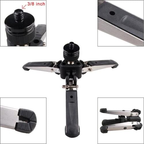 Universal Video Monopod Stand Base Monopod Tripod Mini Three Feet Support for DSLR Monopod with 3/8'' Screw