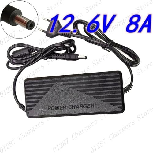 12.6V 8A 18650 Lithium Battery Charger for 3S 10.8V 11.1V 12V li-ion Battery Fast charging Charger High quality