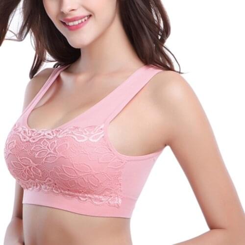 Women Bodybuilding Fitness Seamless Tank Workout Racerback Stretch Padded Crop Breathable Tops Bra