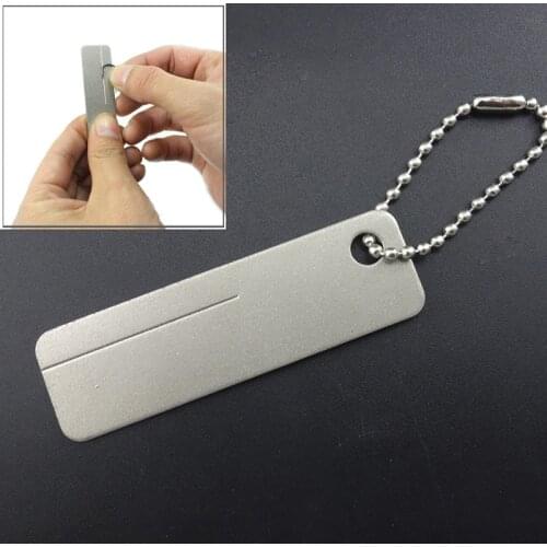 1pc Portable Fishing Hook Grinder Mini Fine Diamond Knife Honer Hook Sharping Tool Outdoor Fishing Tools Repair Kits