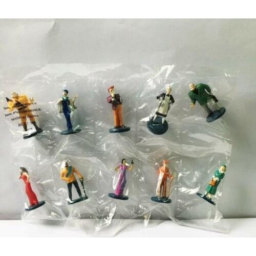 Lot of 10pcs New Clue Game Suspects Pieces Tokens Movers Characters 4cm Miniature Figures