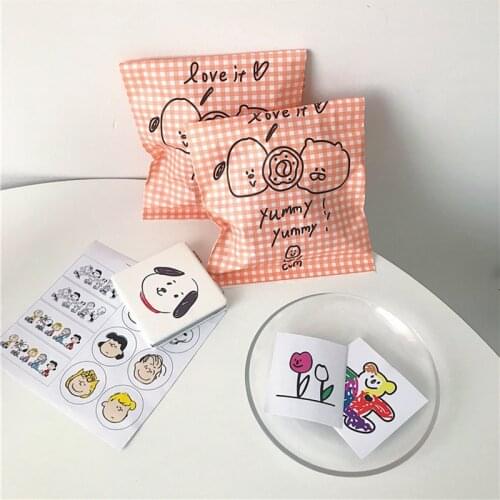 10pcs Cartoon Cute Bear Gift bags Kraft Paper Bags For Packing Candies And Sweets Packaging Bags Birthday Wedding Party Gift Bag