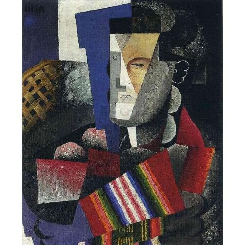 100% handmade oil painting reproduction on linen canvas by professional artist,portrait-de-martin-luis-guzman-1915,Free DHL Ship