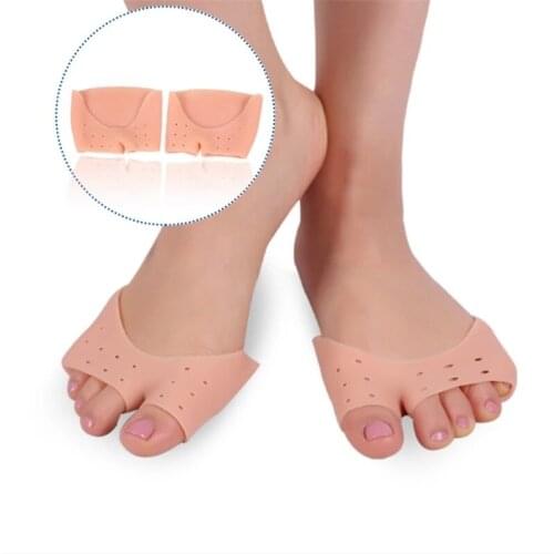 2pieces=1pair Silicone Toe Sleeve Foot Care Protection Ballet Cushion High Heels Hallux Valgus Pedicure Tools Orthopedic Shoes