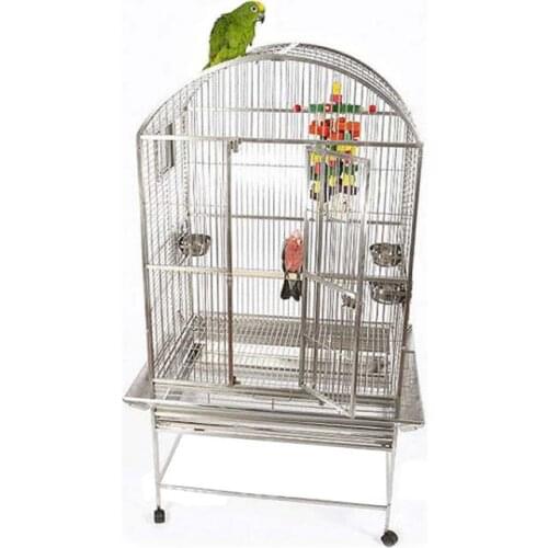 304 Stainless Steel Parrot Cage Open Top Bird Cage Cockatoos Macaws