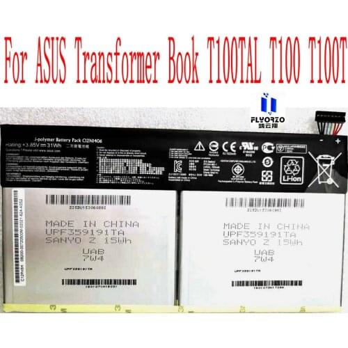 High Quality 3.85V 31Wh C12N1406 Battery For ASUS Transformer Book T100TAL T100 T100T Laptop
