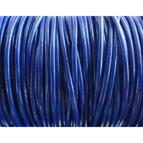 Free Ship 100meters 328Feet 3mm Royal Blue Round Leather Cord Genuine Leather Cord For Jewelry DIY Rope